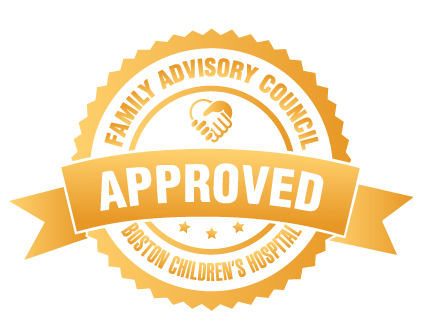 Logo: Boston Children's Hospital Family Advisory Seal of Approval