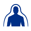 Icon of silhouetted adult
