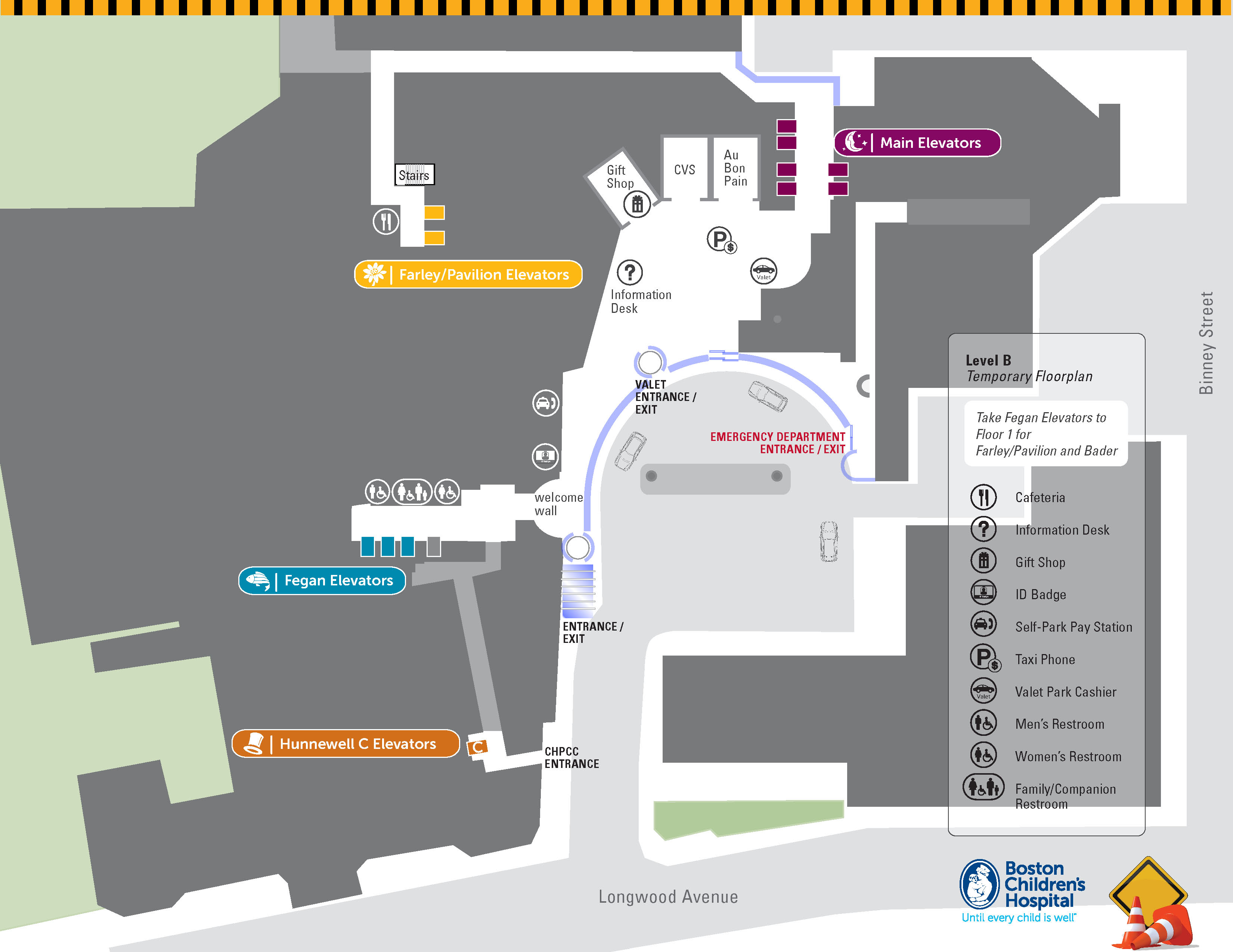 map of Boston Children's Hospital campus